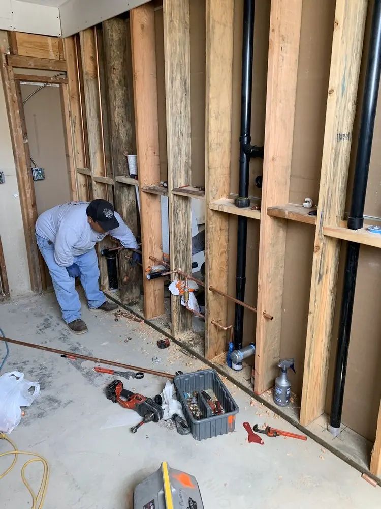 Commercial rough-in plumbing for Water Heater Replacement in Spring Hills